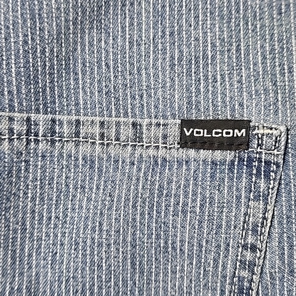 Volcom stripped jean overalls - Picture 4 of 6